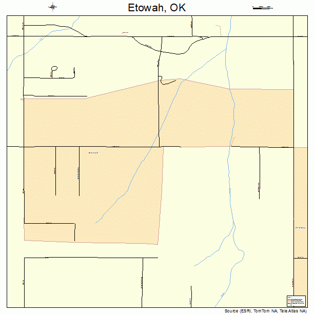 Etowah, OK street map