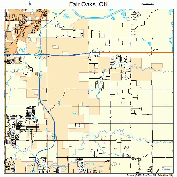 Fair Oaks, OK street map