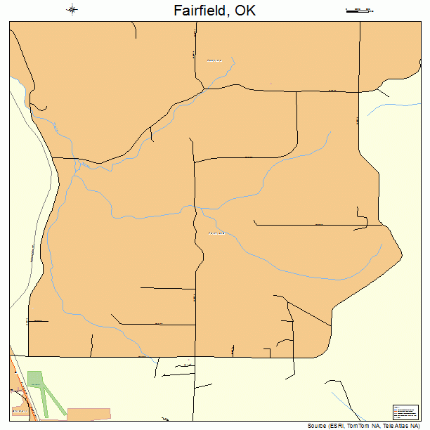 Fairfield, OK street map