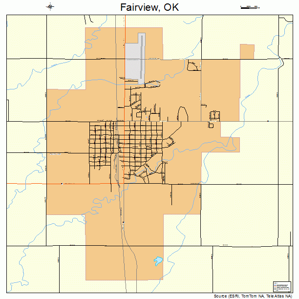 Fairview, OK street map