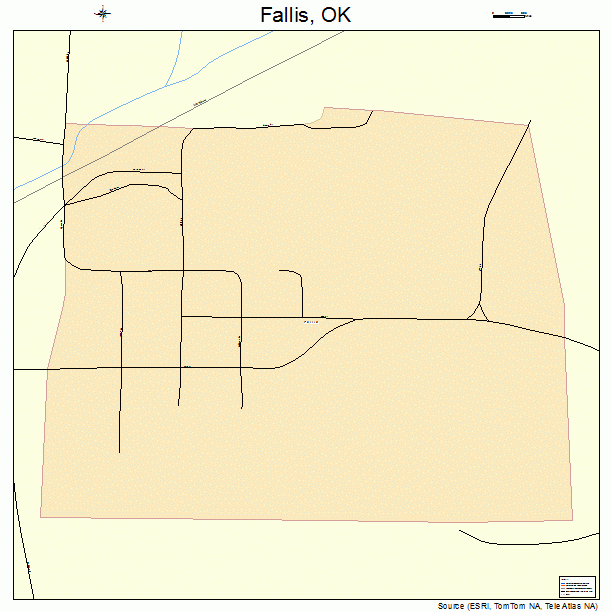 Fallis, OK street map