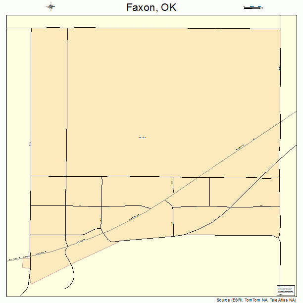 Faxon, OK street map