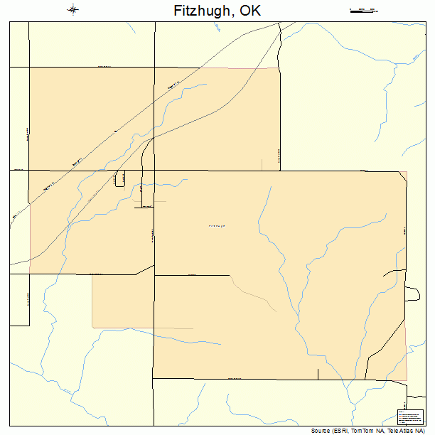 Fitzhugh, OK street map