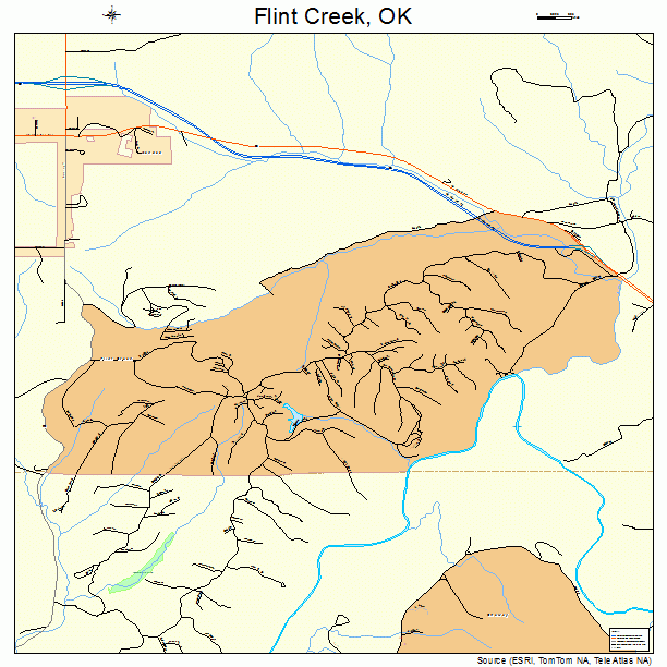 Flint Creek, OK street map