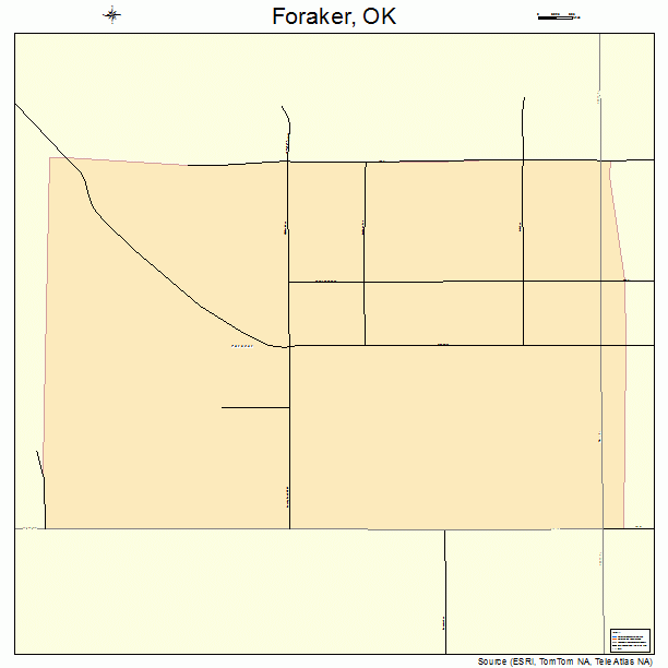 Foraker, OK street map