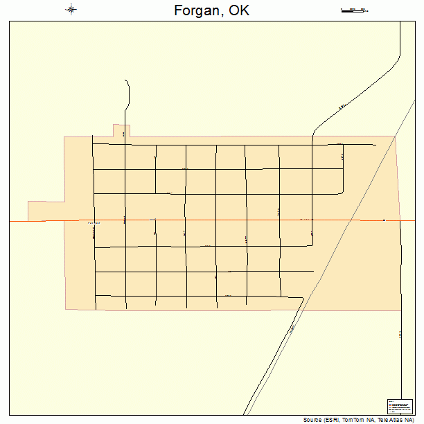 Forgan, OK street map