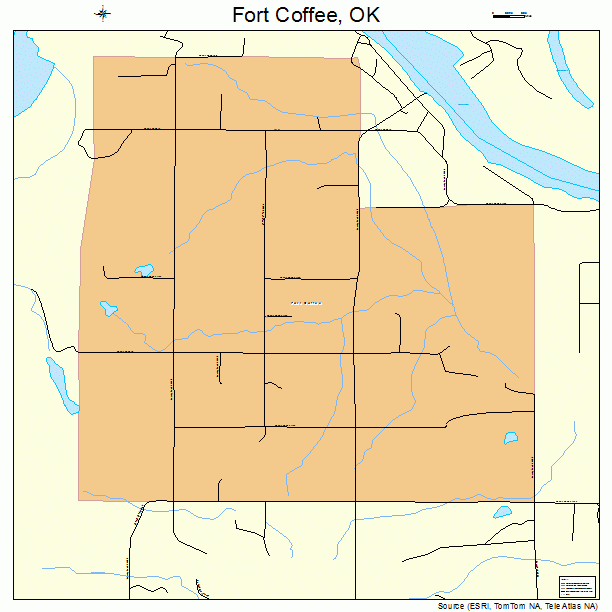 Fort Coffee, OK street map