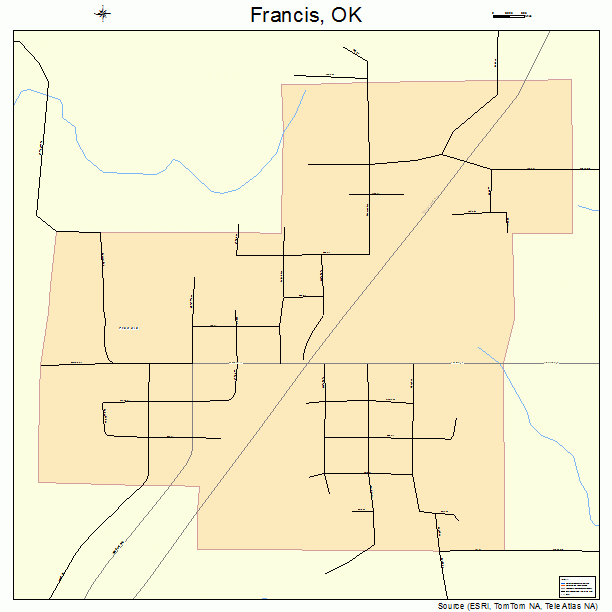 Francis, OK street map