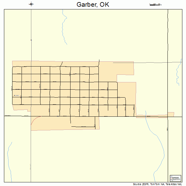 Garber, OK street map