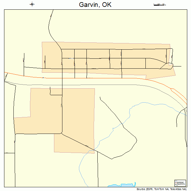 Garvin, OK street map
