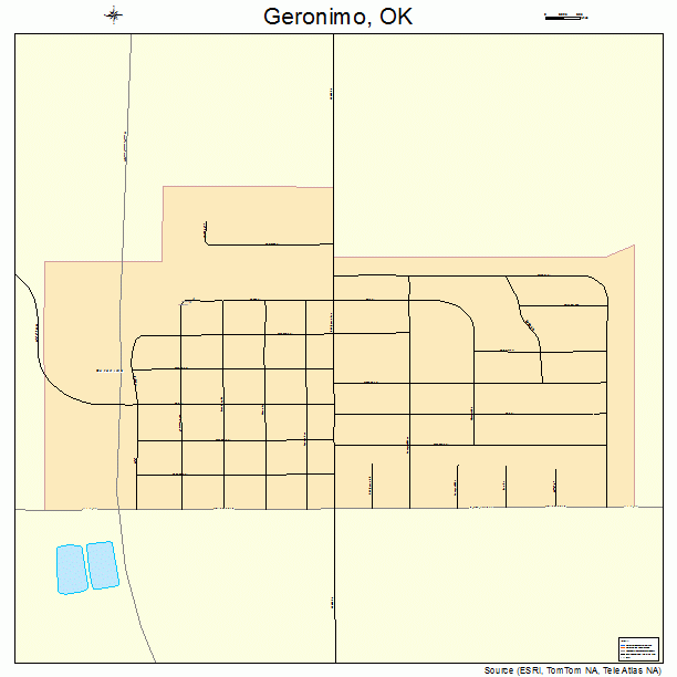 Geronimo, OK street map