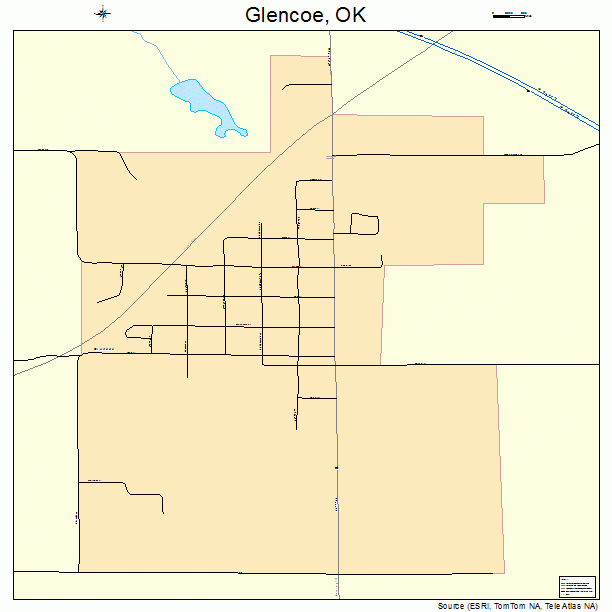 Glencoe, OK street map
