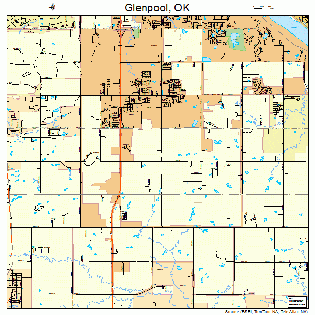 Glenpool, OK street map