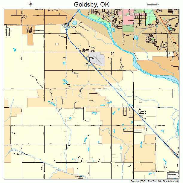 Goldsby, OK street map