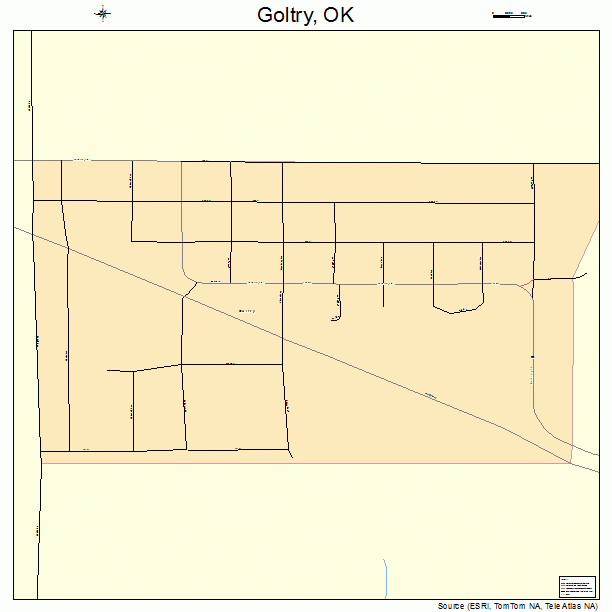 Goltry, OK street map