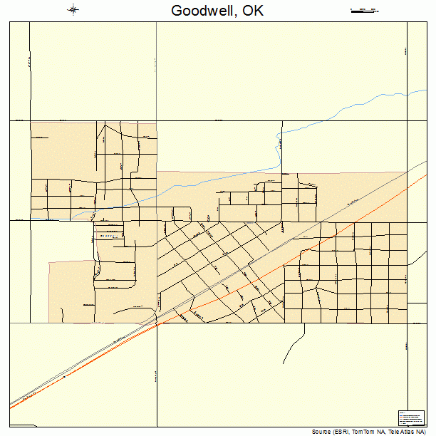 Goodwell, OK street map