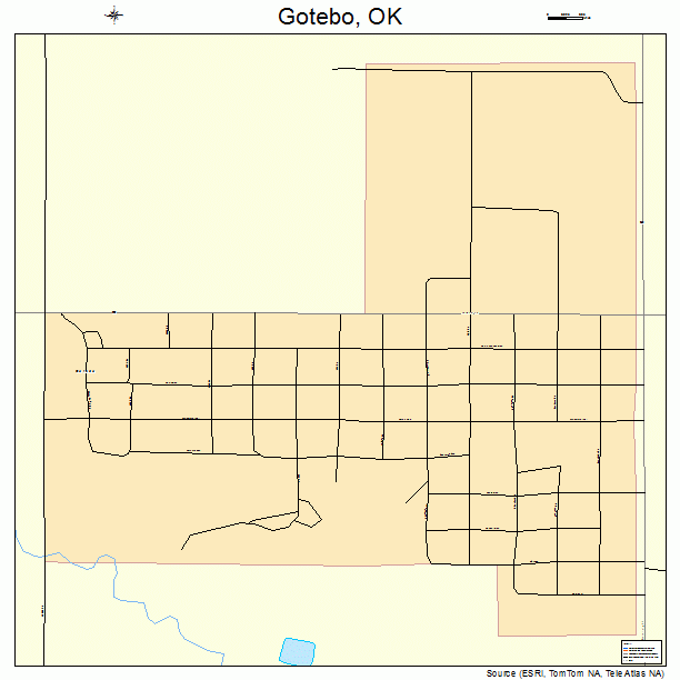 Gotebo, OK street map