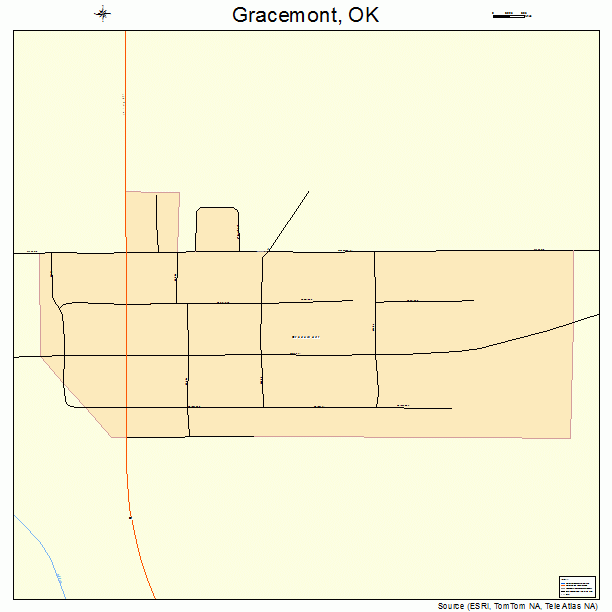 Gracemont, OK street map