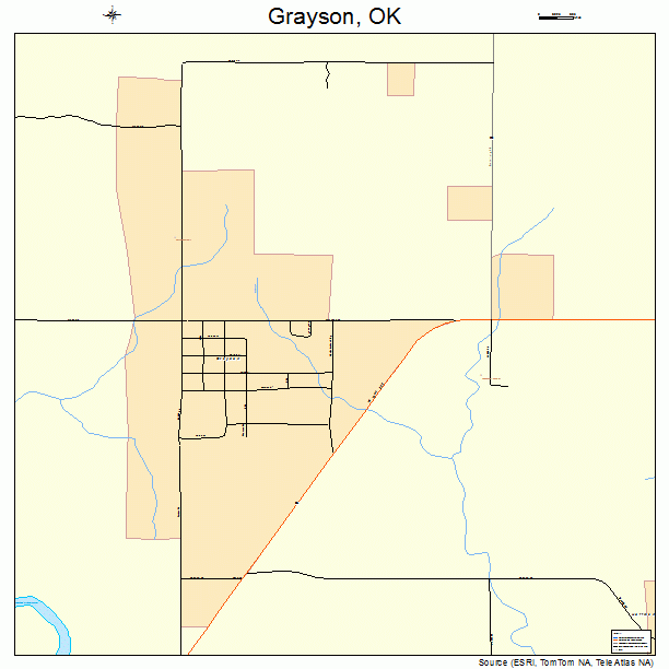 Grayson, OK street map