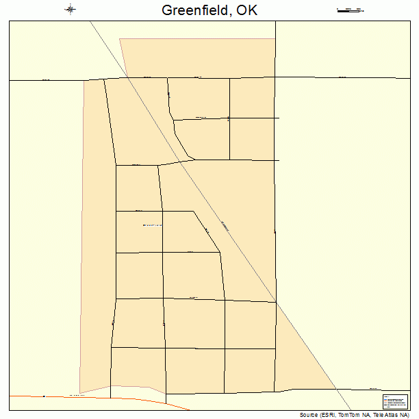 Greenfield, OK street map