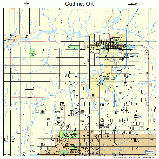 Guthrie, OK street map