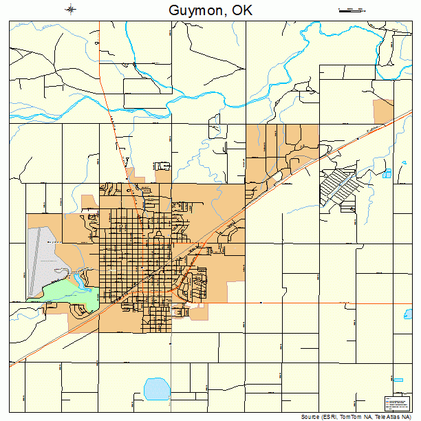 Guymon, OK street map