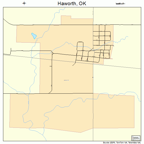 Haworth, OK street map