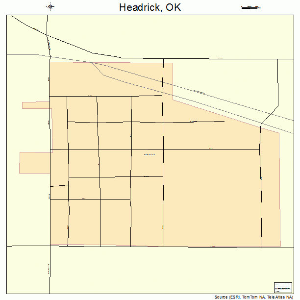 Headrick, OK street map