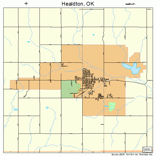 Healdton, OK street map