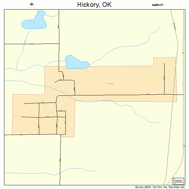 Hickory, OK street map