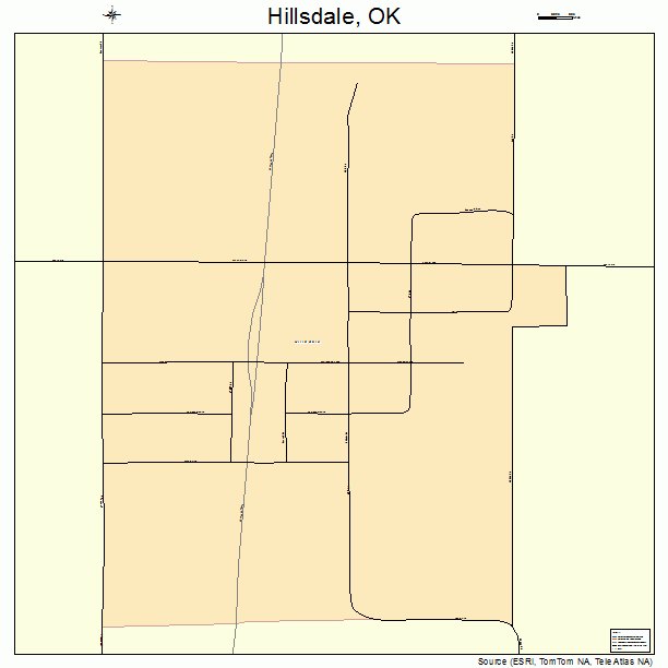 Hillsdale, OK street map