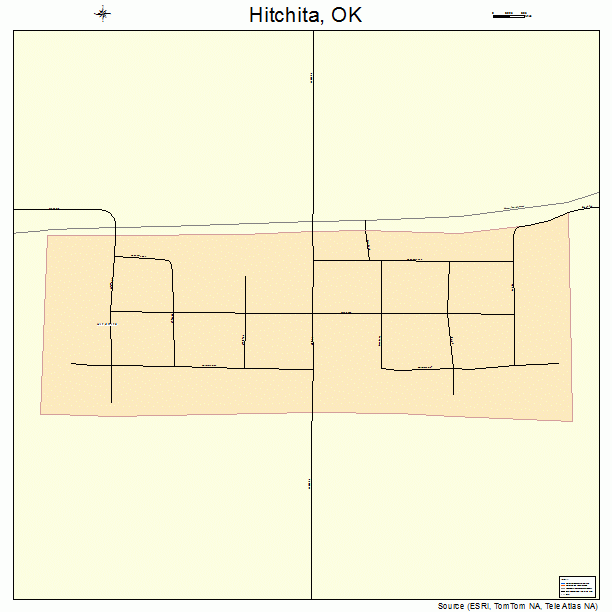 Hitchita, OK street map