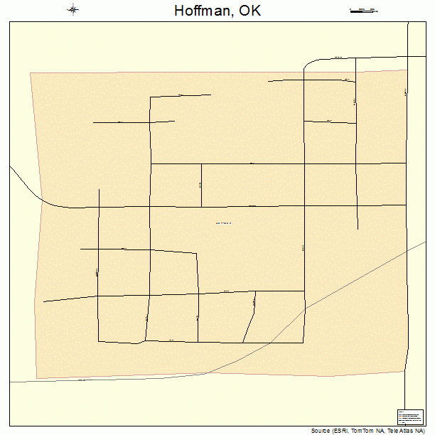 Hoffman, OK street map