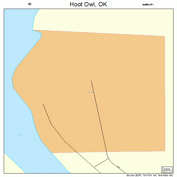 Hoot Owl, OK street map