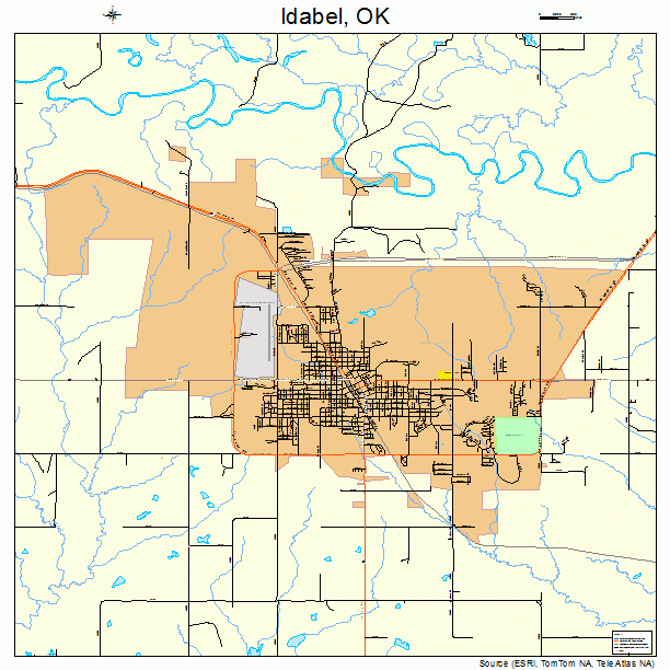 Idabel, OK street map