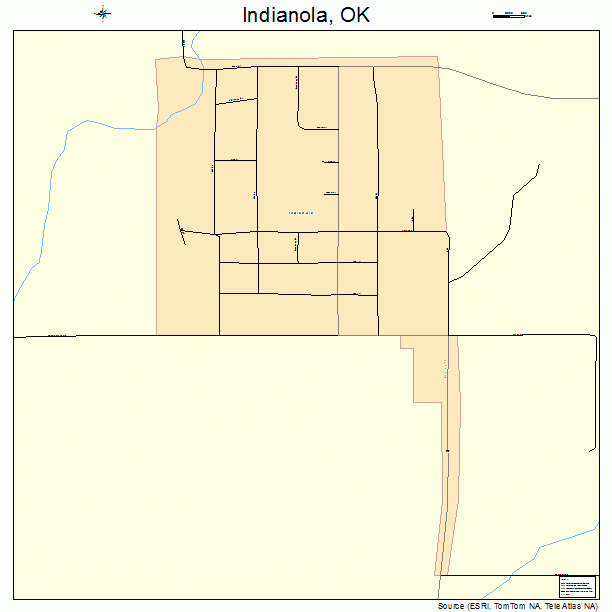 Indianola, OK street map