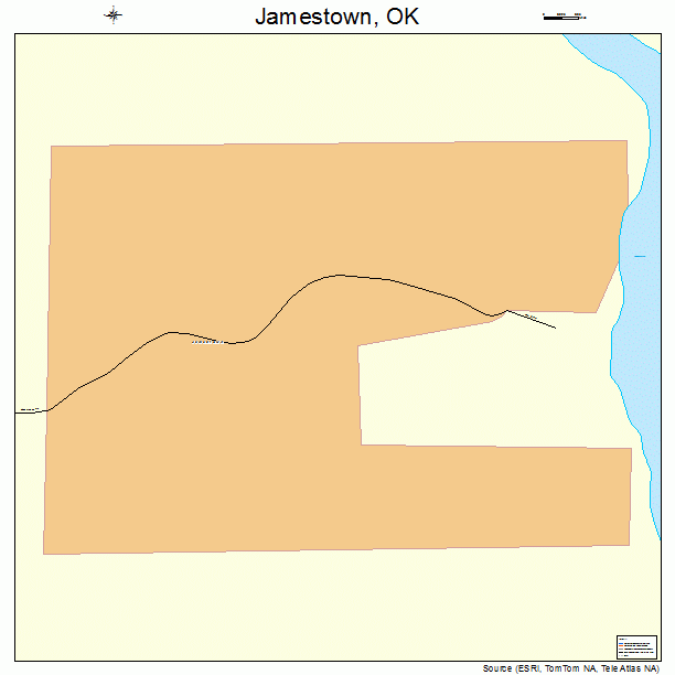 Jamestown, OK street map