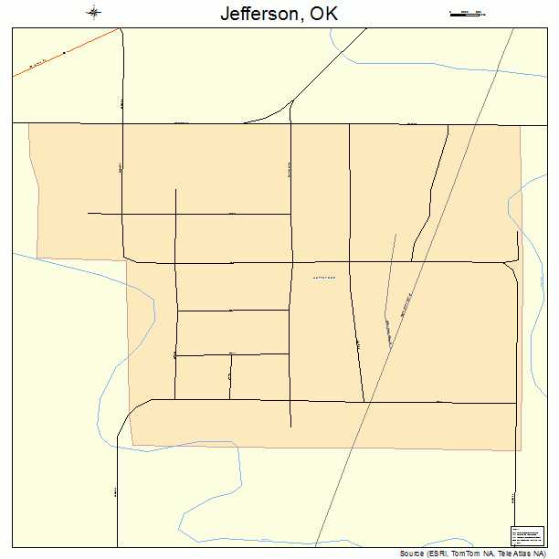 Jefferson, OK street map