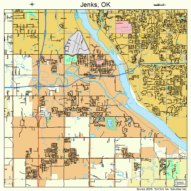 Jenks, OK street map