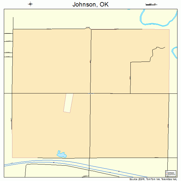 Johnson, OK street map