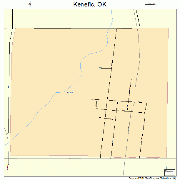 Kenefic, OK street map