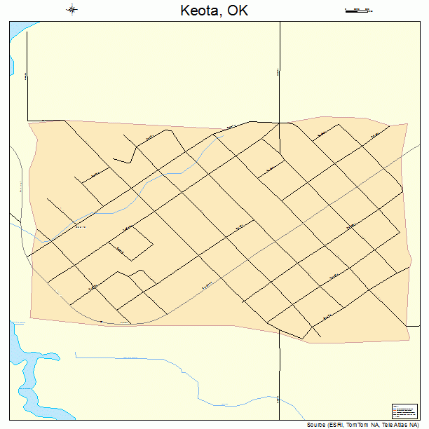 Keota, OK street map