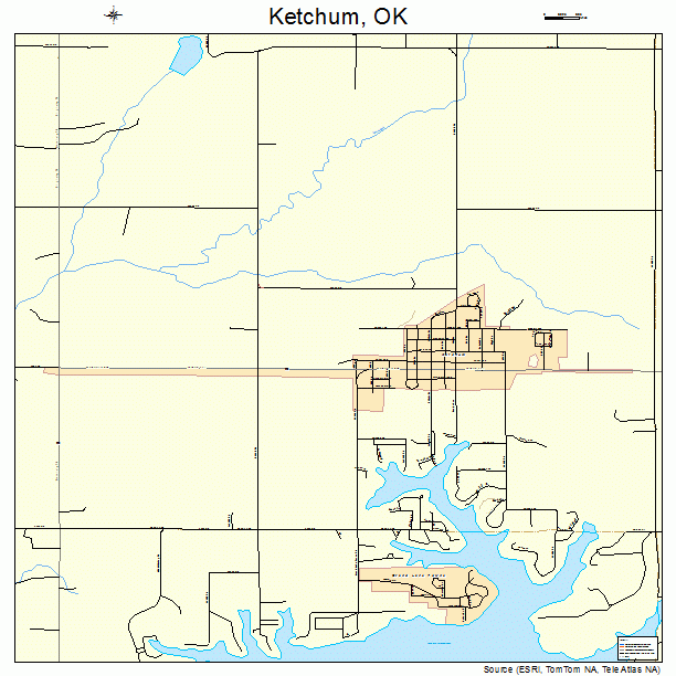 Ketchum, OK street map