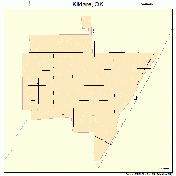 Kildare, OK street map