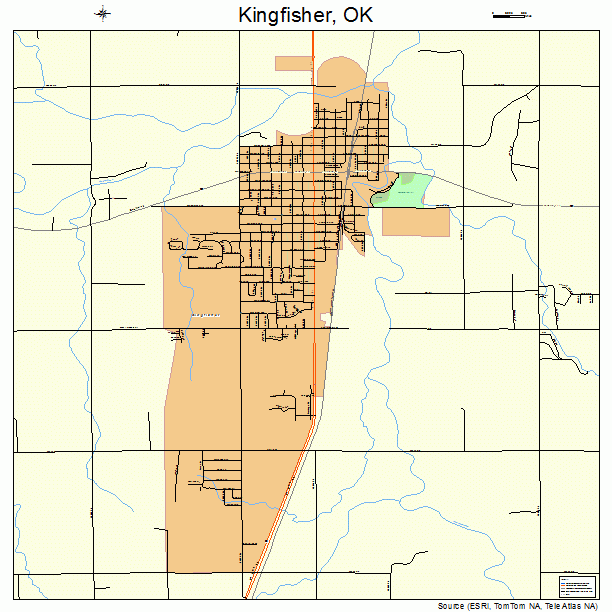 Kingfisher, OK street map