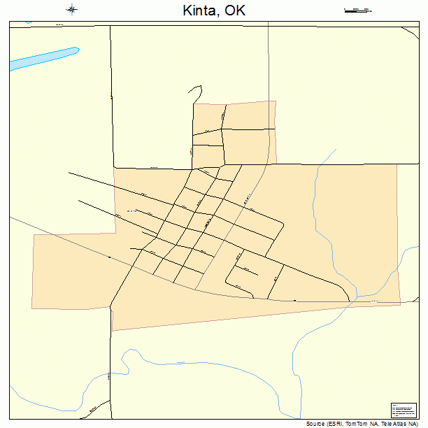 Kinta, OK street map