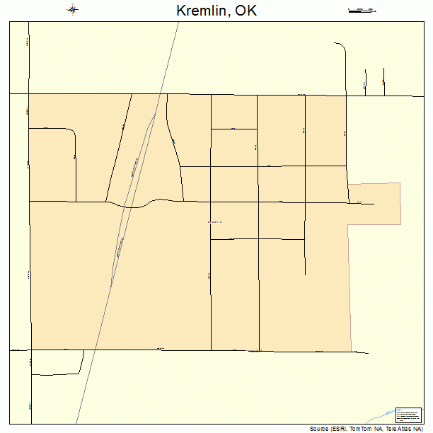 Kremlin, OK street map