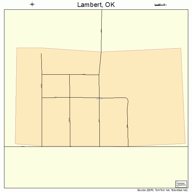 Lambert, OK street map