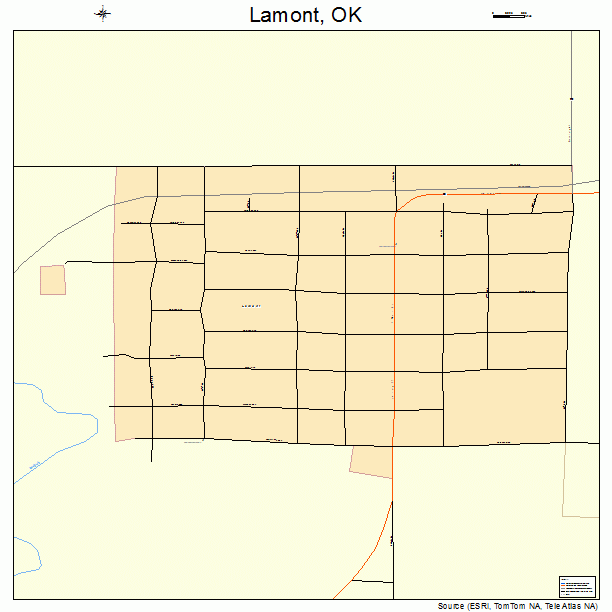 Lamont, OK street map