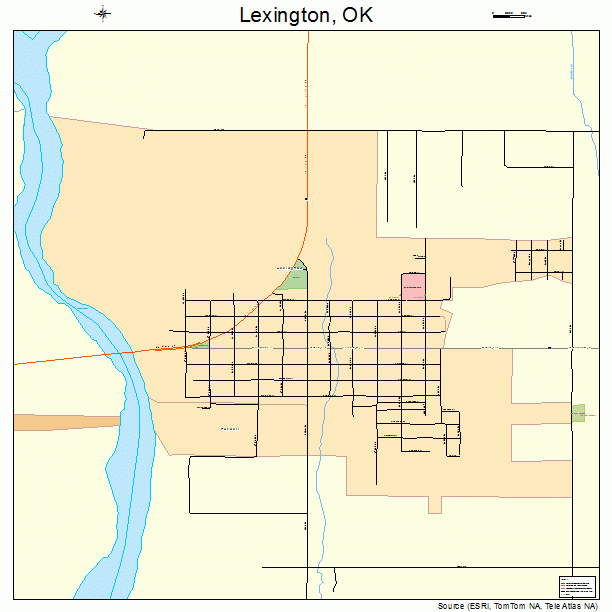 Lexington, OK street map